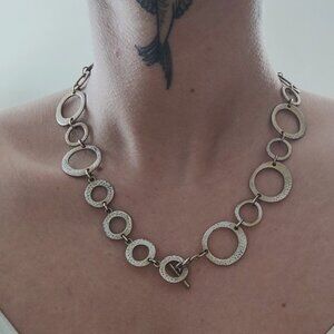 Multicolor Metal Circle Chain, Vintage